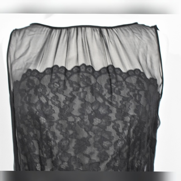 Vintage 50s/60s Black Illusion Wiggle Dress - Picture 5 of 8